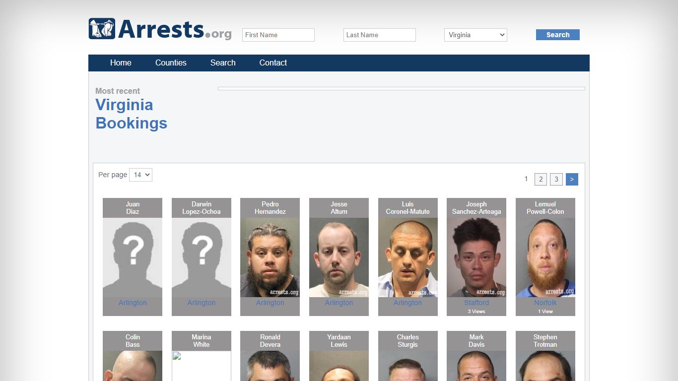 Virginia Arrests and Inmate Search